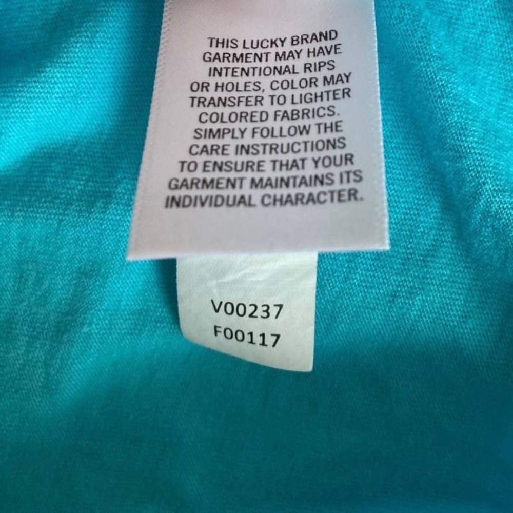 Lucky Brand Sky Blue Short Sleeve T-Shirt Sz XXL - Picture 6 of 7